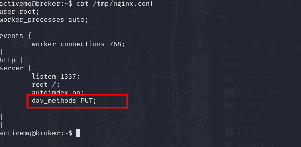 Modified Nginx Config with DAV Methods