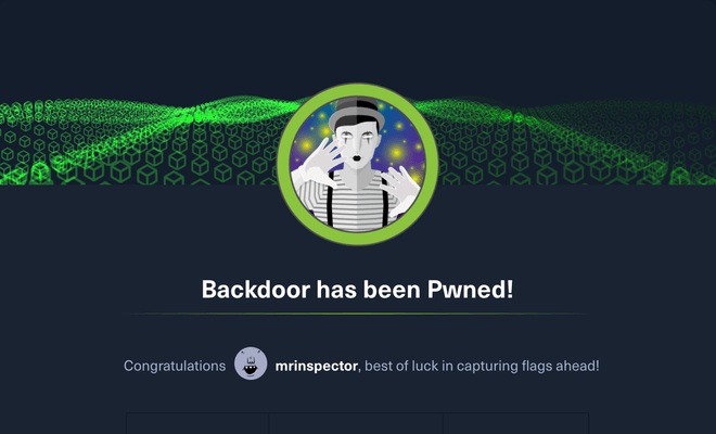 Backdoor machine